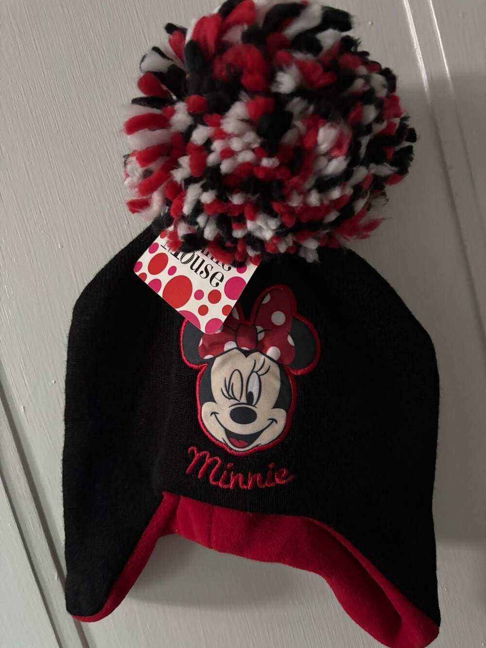 Disney Minnie Mouse Pom Pom Beanie Hat